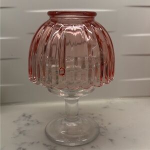Elegant Pink LE Smith fairy lamp no chips or cracks